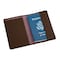 Dacasso Chocolate Brown Leather Passport Holder AG-3442 - alternate 1